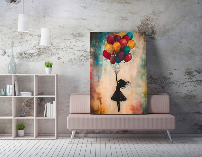 Wallity WY455 Pintura Decorativa en Lienzo Multicolor 50 x 70 cm